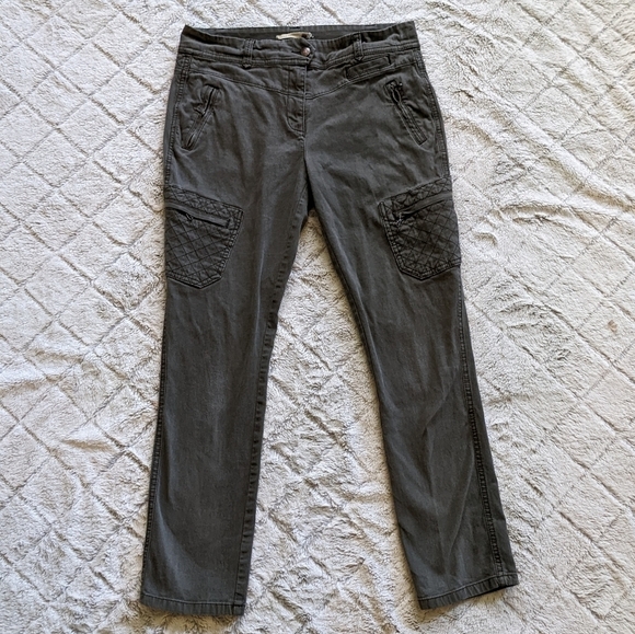 Leifsdottir Green Utility Cargo Pants Women’s 30 Skinny High Waist Army - Picture 1 of 5